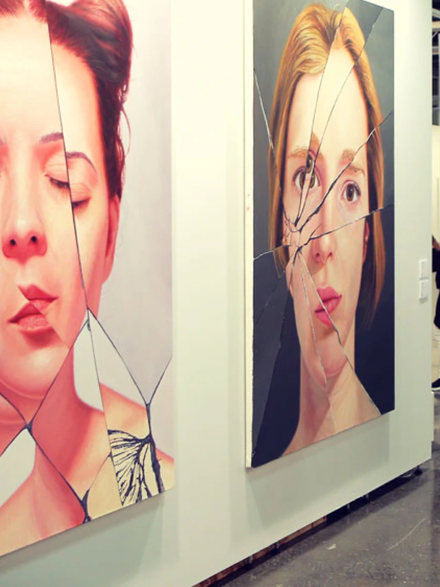 An artist's studio hung with contemporary Turkish works